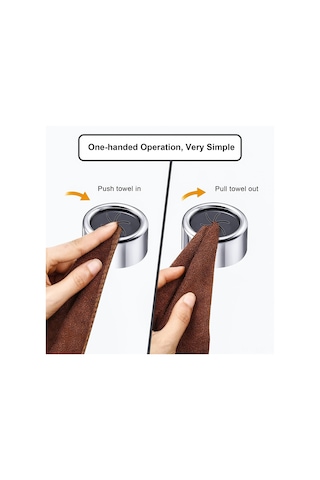 Youmex Abs Materyalli 3'lü Yuvarlak Duvarlı Havluluk, Yumuşak Silikon Pençeli, Kayma Engeli, Zarf/sıkma Montajlı Mutfak Ve Banyo Havlu Tutucu Diğer