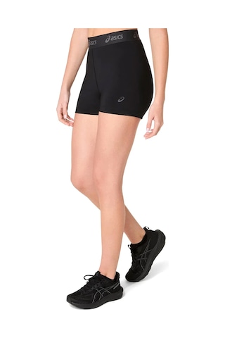 Asics Essential Logo 3" Kadın Siyah Koşu Tayt 2032d266-001