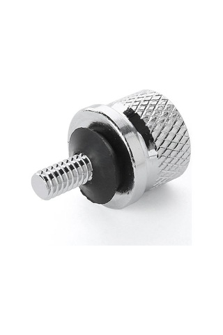 Yaozixa Harley Davidson 1996-2016 Modelleri İçin 1/4inc-20 Dişli, Alüminyum Kaplama, Araçsız Kurulum Arka Koltuk Somunu Gümüş