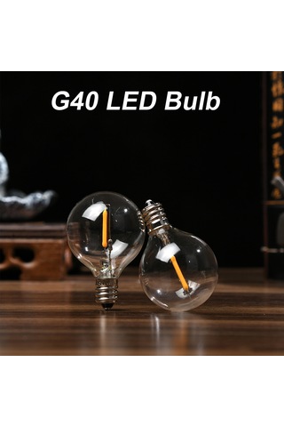 Tenfowee E12 Led G40 Ampul Seti 25'li - Ip44 Suya Dayanıklı, Sıcak Beyaz Işık, Cam Yapı, Enerji Tasarruflu