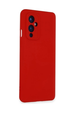 One Plus 9 Kılıf Nano İçi Kadife Silikon - Kırmızı Kirmizi