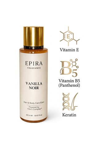 Epıra Vanilla Noir Gurme Vanilya Saç Ve Vücut Spreyi - Vita-5 Complex İle Güçlendirilmiş Yoğun Kalıcı Ve Vitaminli Bakım 250ml