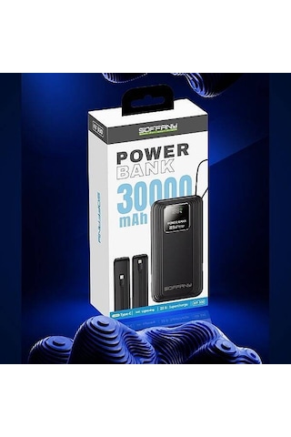 Hy-330 30.000 Mah Powerbank 22.5w Type-c + Lightning Çıkışlı Siyah