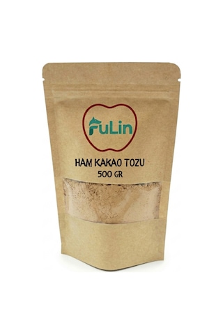 Fulin Gıda Ham Kakao Tozu %10-12 Yağlı İşlem Görmemiş Saf Kakao Raw Cocoa 500 G