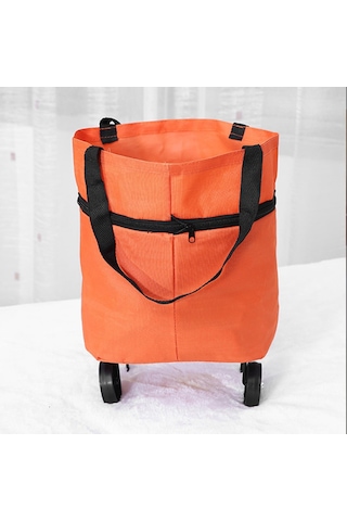 Taşınabilir Katlanır Tekerlekli Alışveriş Çantası