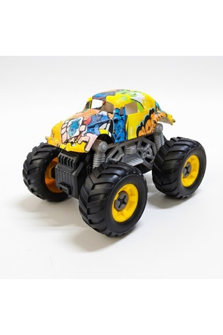 Monster Truck Sök Tak Grafitti Sürtmeli Master Araba Sarı Sarı