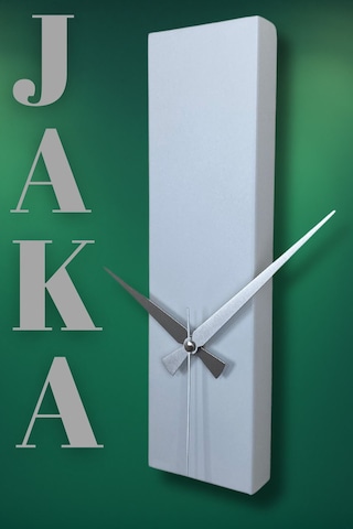 Jaka Model Dekoratif Metal Akar Sessiz Mekanizmalı Duvar Saati 34 9,5 Cm Beyaz