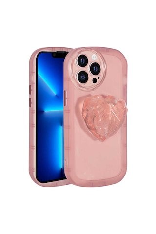 Apple Uyumlu iPhone 12 Pro Max Uyumlu Kamera Korumalı Pop Soketli Renkli Zore Ofro Kılıf-pembe Pembe -