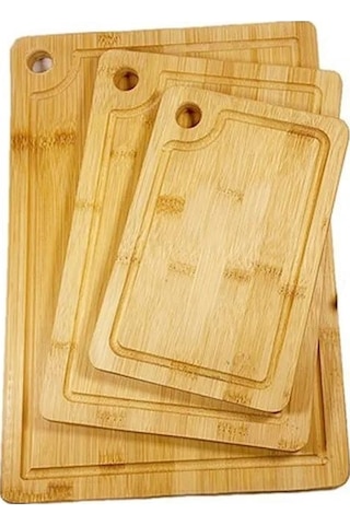 Rossel Premium 3'lü Bambu Kesim Panosu Mien-375