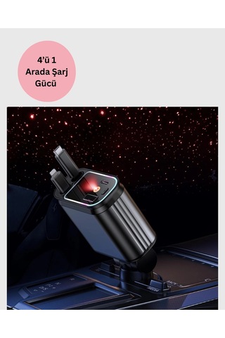 Bfs Bmw, Mercedes, Audi, Volkswagen Araçlar İçin 4 Ü 1 Arada Hızlı Şarj Cihazı