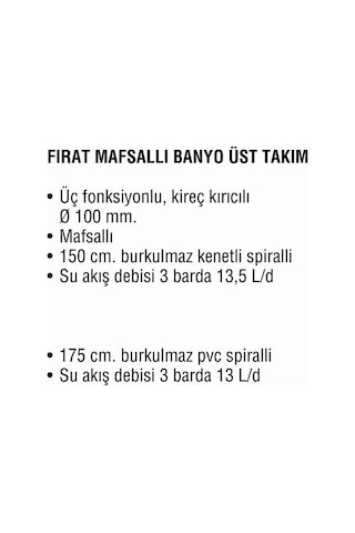 Eca Fırat Mafsallı Altın Duş Seti 3 Fonksiyonlu - 102817387