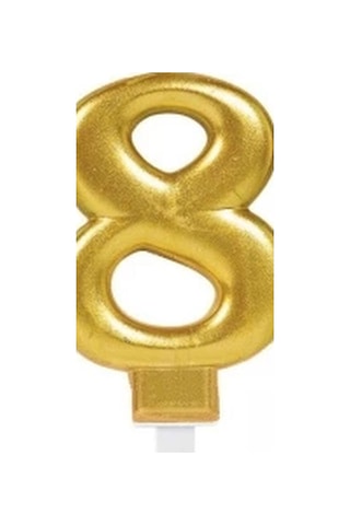 8 Rakam Mum Gold Renk Evimdeyokyok Altın