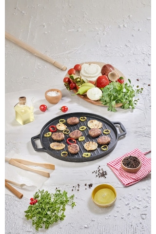 Zümrüt Çok Amaçlı Tava 34 Cm Siyah