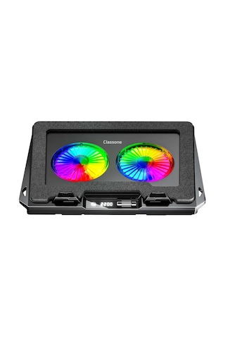 Classone Gt102 Gaming Laptop Soğutucu, 2200rpm , Rgb Işıklı , Led Display , Notebook Soğutucu Stand