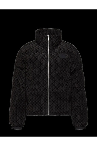 Calvin Klein Lv044e516g Aop Mid Weight Down Puffer Kadın Mont Siyah