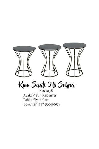 Zigon Kumsaat Brc Model Düz Siyah Desen Metal Çelik Platin Renk Kaplama E Yapım