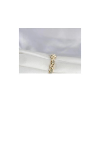 Pirinç Gold Renk Zirkon Taşlı Kalp Model Kadın Bileklik Çok Renkli 93099788
