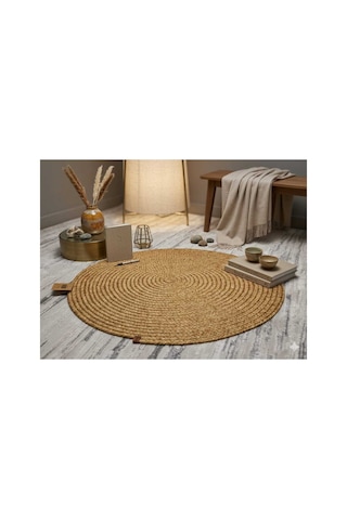 Dekoratif Hasır Kilim Kahverengi
