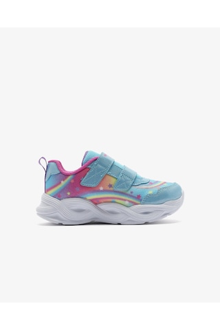 Skechers Twisty Glow Küçük Kız Çocuk Mavi Spor Ayakkabı 303718n Tqmt Mavi
