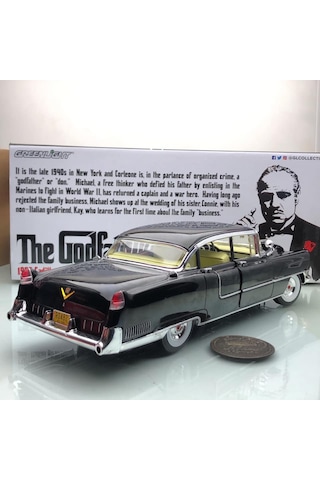 1955 Cadillac Fleetwood The Godfather Black 1 18 Greenlight