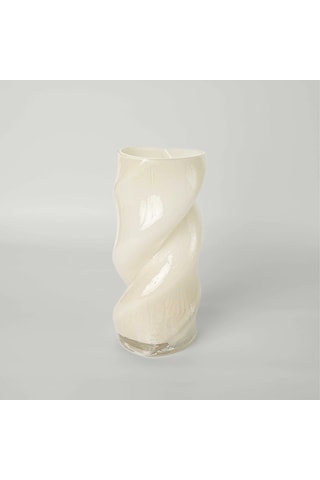 Linens Linzi Vazo 12,5x12,5x28 Cm Ekru Ekru