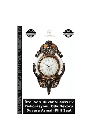 Özel Seri Duvar Süsleri Ev Dekorasyonu Oda Dekoru Duvara Asmalı Filli Saat Diğer