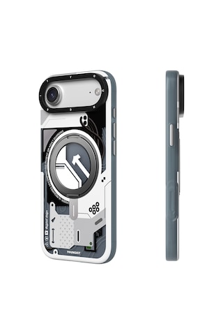Apple Uyumlu iPhone 17 Air Kılıf M-safe Şarj Özellikli Youngkit Starship Serisi Kapak Beyaz Beyaz