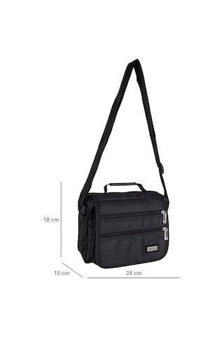 Seventeen Su Geçirmez Kumaş Erkek Postacı Çanta 2247 Siyah