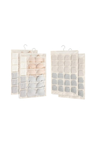 Cc Globall 2 Adet Çift Taraflı Askılı Kıyafet Çantası Bej