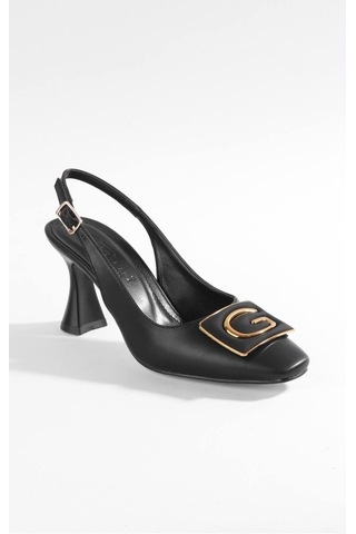 Paris Shoes Paris Siyah G Aksesuarlı Günlük Topuklu Ayakkabı W24234-siyah Siyah
