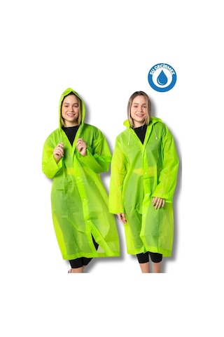 Bosile Unisex Eva Kumaş Su Rüzgar Geçirmez Yağmurluk Çok Renkli