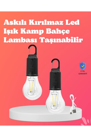 C Tipi Şarjlı Asılabilir Kamp Feneri - Lisinya