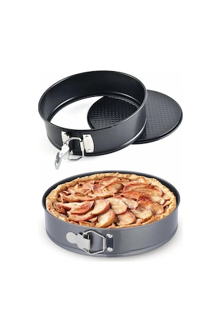 Kapris 3 Lü Kelepçeli Kek Kalıbı Seti 24-26-28 Cm Kap-520 Antrasit