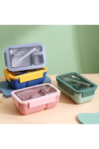 Okullar İçin Uygun Beslenme Çantası Ve Yemek Takımı A-1 Beyaz