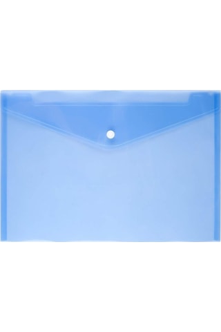 A4 Renkli Şeffaf Çıtçıtlı Zarf Dosya 5 Adet