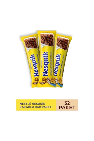 Nestlé Nesquik Kakaolu Tam Tahıllı Bar 32 x 25 G