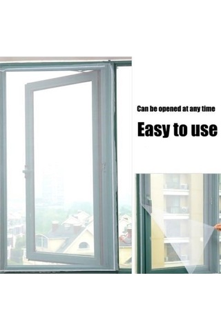 Büro Ev Ofis Yazlık İçin Çift Kanat Cam Pencere Kapı Sinekliği