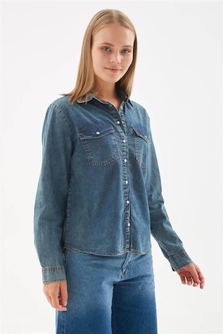 Fashion Friends Denim Gömlek Mavi Mavi