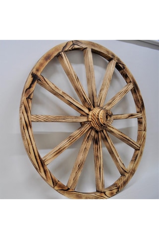 Otantik Ahşap At Arabası Tekeri 90 Cm. Diğer