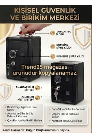 Şifre Detaylı Anahtarlı Kilitli Paramatik