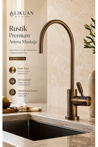 Ncps883cp-l Led Göstergeli Krom Arıtma Musluğu Premium Ro Musluk Metal