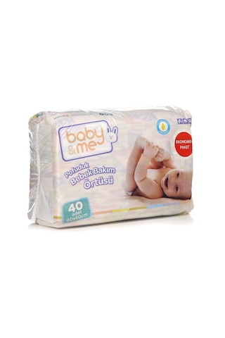 Baby Me Ekonomik Paket Pofuduk Bebek Bakım Örtüsü 60 x 60 CM 40 Adet