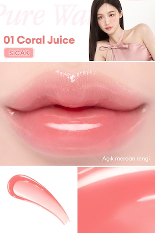 Dasique Pure Water Lip Gloss 01 Coral Juice