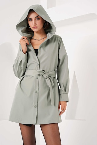 Gabria Çıtçıtlı Trenchcoat Mint Yeşili