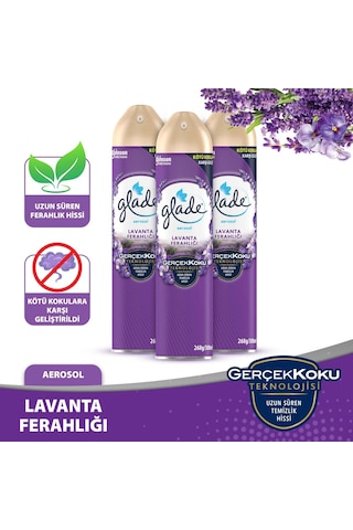 Glade Aerosol Oda Kokusu Lavanta 3'lü Set