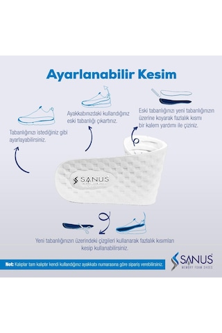 Sanus M900 Visco Memory Foam Anatomik Unisex Tabanlık