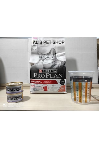 Pro Plan Somon Ve Pirinçli Yetişkin Kedi Maması 1,5kg 2 85 Gr Yaş Mama Hediyeli