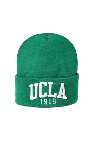 Ucla Lanıta Yeşil Bere Nakışlı - Unisex Bere Yeşil