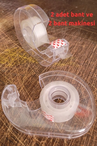 2 Bant Makinesi, 2 Adet Selo Bant, Para Bandı, Yapıştırma Bandı Makinası 2