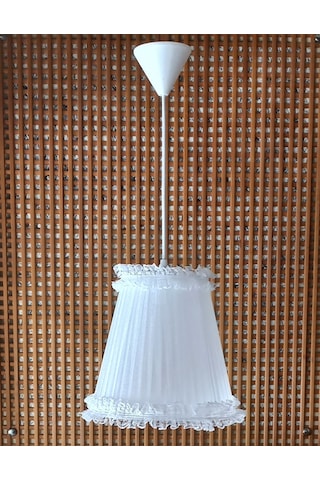 N-52 Beyaz Organze Yatak Odası Çocuk Ve Bebek Odası Avize Beyaz Beyaz